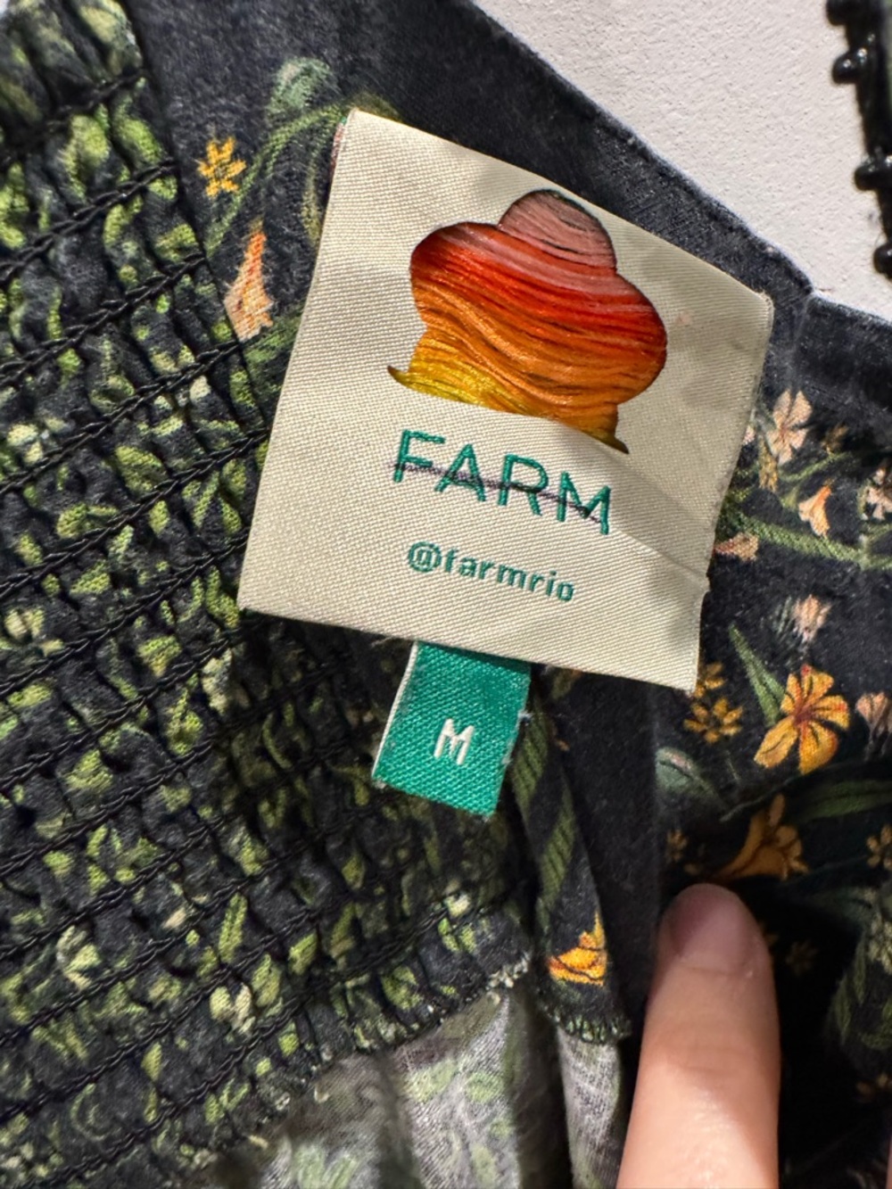 Farm Rio Arch Black Green floral Sleeveless Maxi Dress - Picture 9 of 13